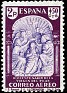 Spain 1940 Virgen del Pilar 2,50 P + 50 CTS Multicolor Edifil 911